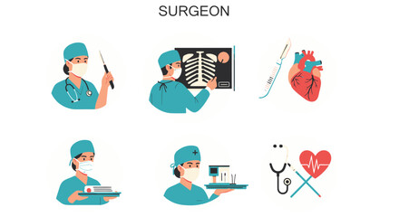Fototapeta premium Surgeon in medical setting operating.