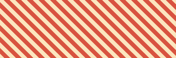 Red and cream striped pattern in circus style vector. Vintage carnival backdrop with vibrant vertical stripes, inspired by retro tent fabric. Seamless festive print for textiles and design. Popcorn pa © ardi