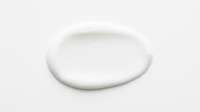White cosmetic cream swatch isolated on white background