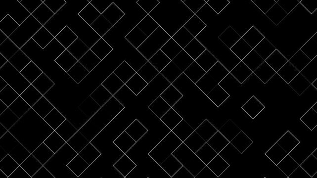 Grid lines form a repeating geometric arrangement of light grey squares connected by thin strokes on a dark background to suggest a structured data network or a virtual mapping environment area.
