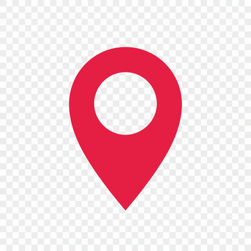 Red marker with a white dot on it, Location map icon vector, location Icon Clip art.