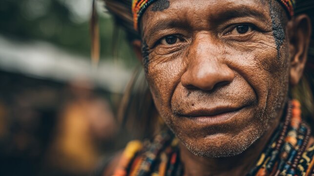 Portrait of a native Amazonian