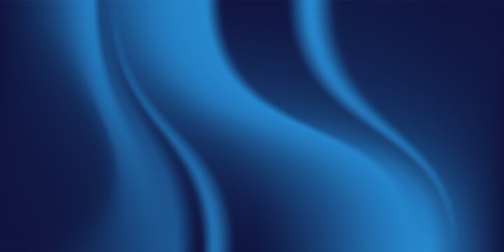 Abstract blue glowing geometric lines on dark blue background. Modern shiny blue circle lines pattern