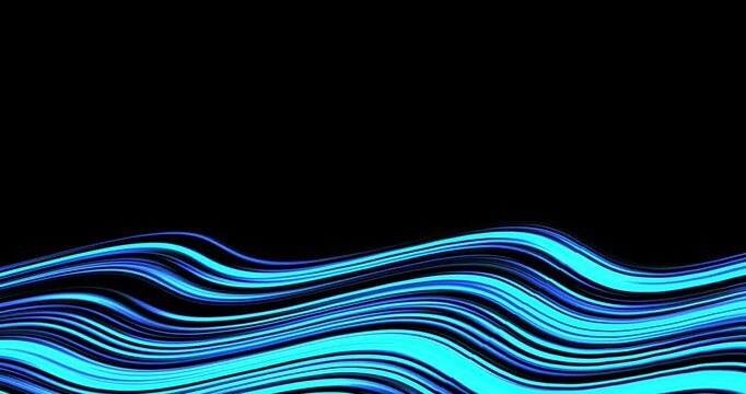 Abstract neon wave pattern with glowing cyberpunk zigzag lines and vibrant motion futuristic synthwave background with luminous distortion animation