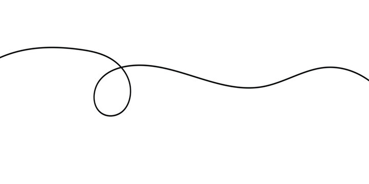 Black computer mouse with cable isolated on white background