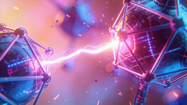 Forming filament connecting metal polyhedra in nano scene, driving plasma arc and energizing nodes