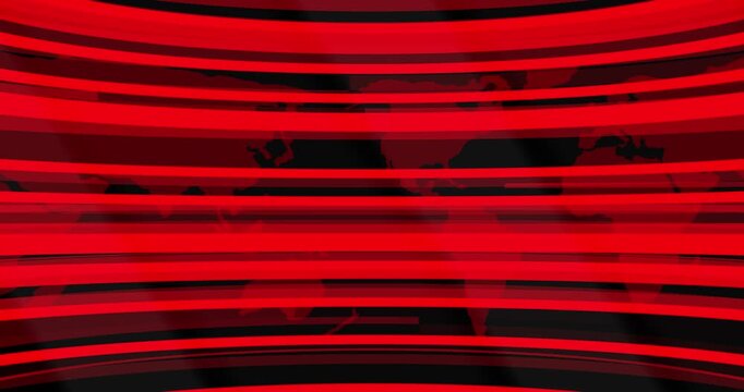 Simple smooth news background with map news studio. Newsroom background for news broadcasts studio at TV station news channel design animation