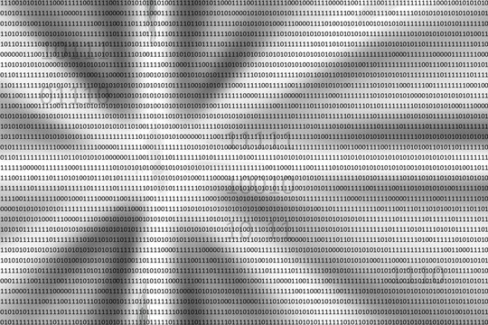 Digital data flowing, representing programming, cyber security, and abstract technology