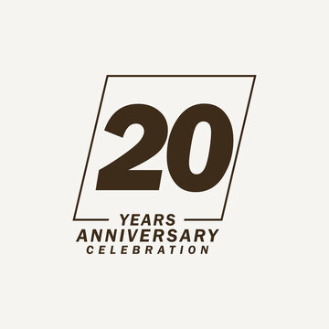 anniversary logo template for event, invitation, greeting, web, vector eps 10 for donwload