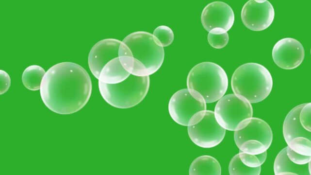 soap bubble green screen footage, perfect for templates, editing, creator content, etc