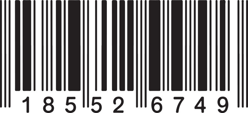 Universal product code EAN barcode for retail scanning and inventory management across various industries