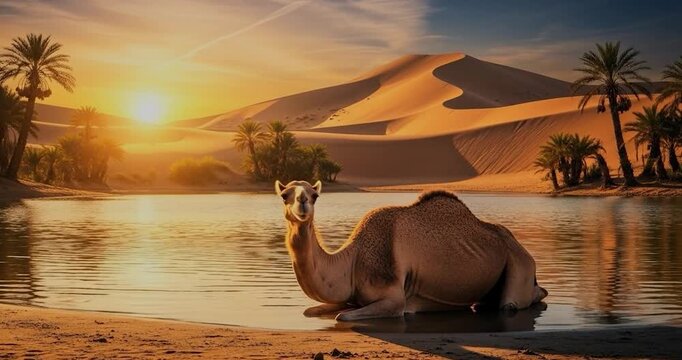 camel in desert