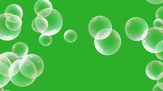 soap bubble green screen footage, perfect for templates, editing, creator content, etc