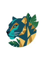 black panther stylized design © IvoThomas