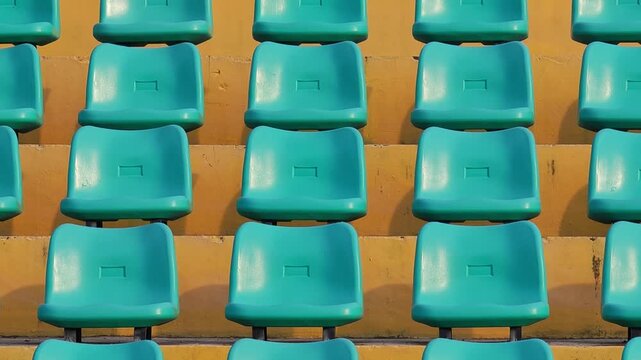 Stadium seating, football stadium  , sports field.