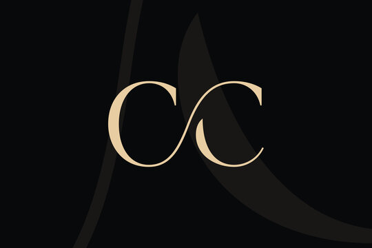 CC letter logo icon design. Classic style luxury initials monogram.