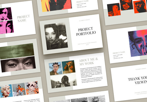 Minimal Portfolio Pitch Deck Layout