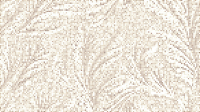 Light brown and white halftone dot pattern with soft leaf silhouettes for a warm and textured background, or surface