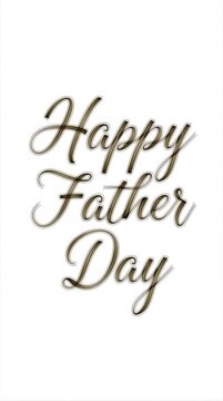 Happy Fathers Day Typography Animation Social Media PSD Template