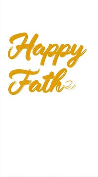 Happy Fathers Day Typography Animation Social Media PSD Template
