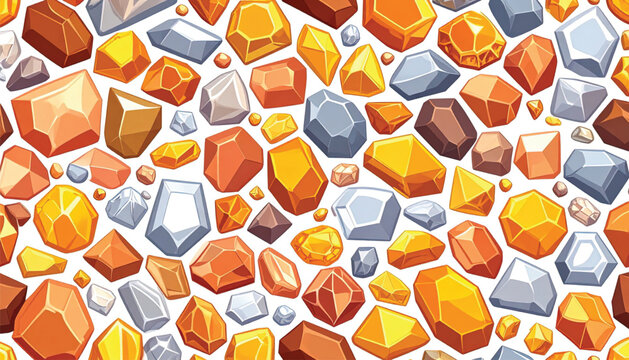 Collection of colorful precious gems.