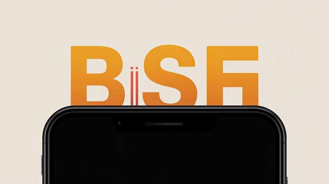 BISE text graphic above a smartphone representing digital communication and technology ideal for app promotion or tech concepts