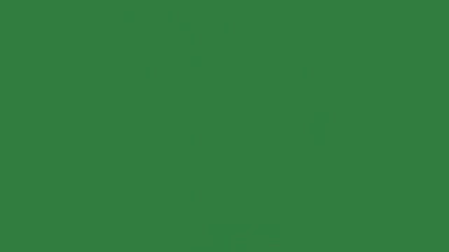 White background and pool game balls cues bunch of numbers on them colorful balloons billiards table it billiard frame on Green Screen