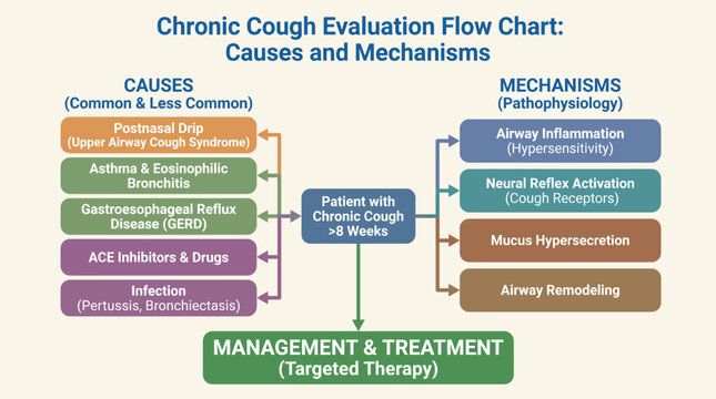 Chronic Cough Evaluation Flow Chart Causes and Mechanisms