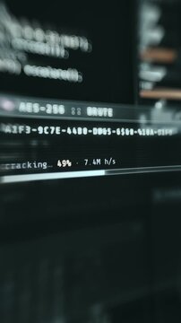 Command-line interface running a brute-force attack
