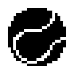 Fototapeta premium PNG Pixelated tennis ball icon