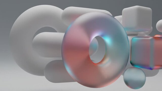 New design concept for modern tech device with smooth shapes and bright colors