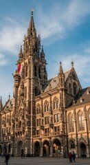 Fototapeta premium New Town Hall Munich Germany Gothic Architecture Landmark.