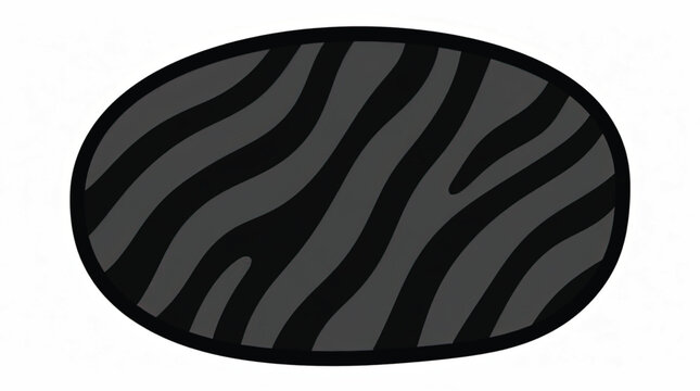 Black and gray zebra print design.