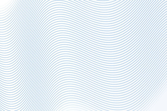 Blue parallel wavy lines forming a rhythmic pattern on a plain white background, minimalist