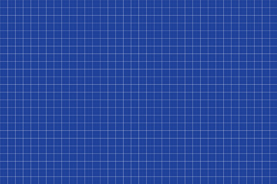Blue engineering grid pattern with thin white lines, geometric square graph paper texture background