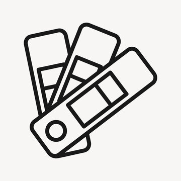 Color palette icon vector tool illustration simple.