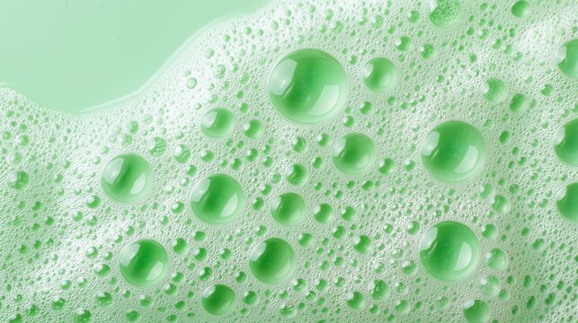 Soap foam and shampoo texture, surface with bubbles