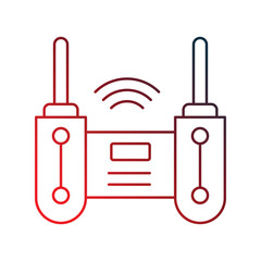Controller icon with white background vector stock illustration © Abdul