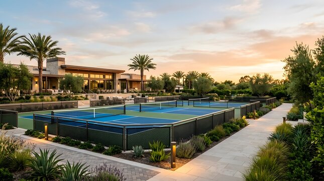 premium pickleball club facilities designed for luxury recreation communities healthy aging programs and high demand active lifestyle developments