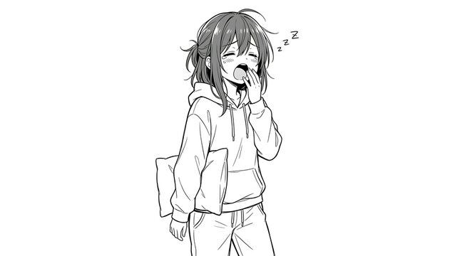 Anime girl stands shyly in a casual pose on 20260615