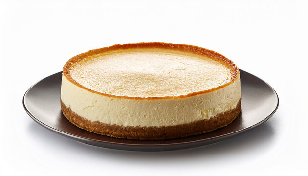 Cheesecake On White Background