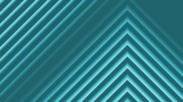 Abstract diagonal and chevron pattern with layered metallic ridges, geometric minimalist background animation