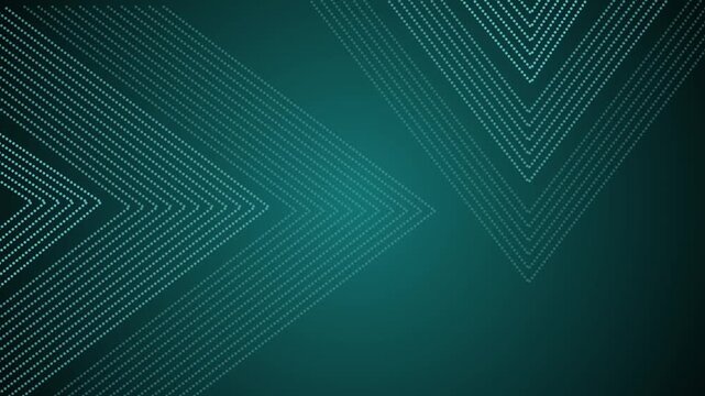 Gradient background with dotted chevron arrow patterns forming overlapping animation
