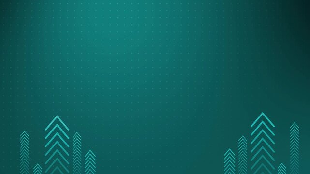 Abstract gradient background with dotted grid and upward chevron arrows animation