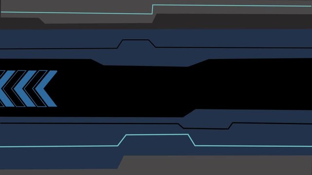 Abstract tech background with chevron arrows animation