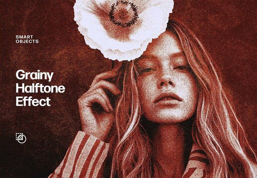 Grainy Halftone Effect For Poster And Print Design
