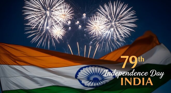India celebrates 79th independence day with fireworks display