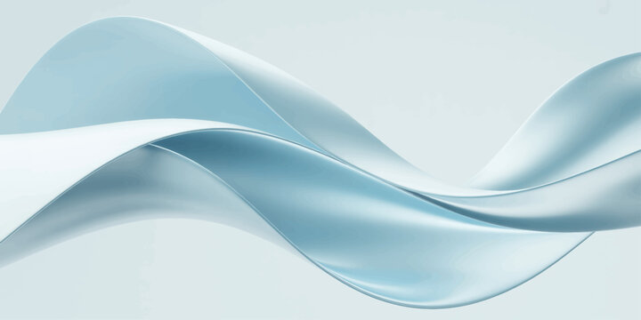 Abstract Blue Wave Background with Flowing Curved Lines and Smooth Digital Water Style Design