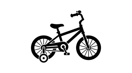 Fototapeta premium A person rides a bicycle on a path with wheels spinning fast.