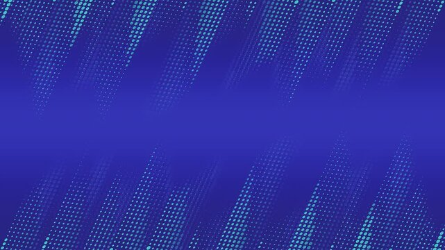Abstract digital technology background with moving blue light squares.